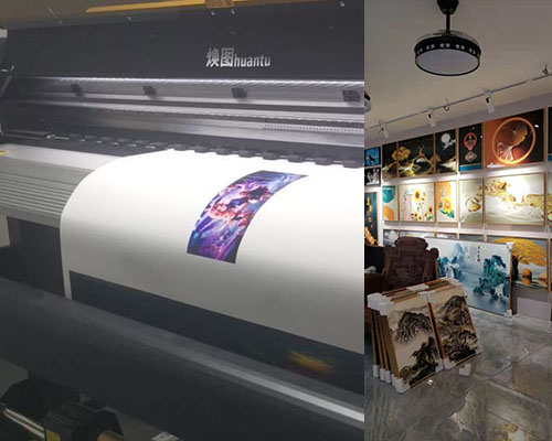 晶瓷畫選擇什么寫真機 煥圖六色戶內(nèi)機型打印那么美