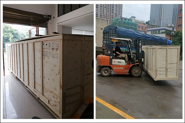 噴繪機(jī)發(fā)貨裝車 噴繪機(jī)發(fā)貨裝車