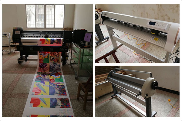 煥圖寫真機和刻字機覆膜機